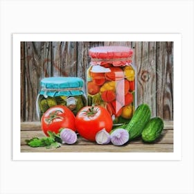 Pickled Vegetables Art Print