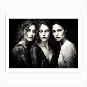 Three Women 5 Art Print