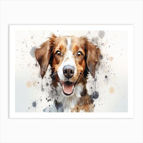 Watercolor Dog Painting 1 Art Print