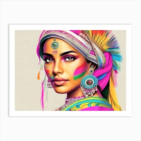 Exotic Beauty Artwork 24 Art Print