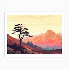 Landscape With A Tree 1 Art Print