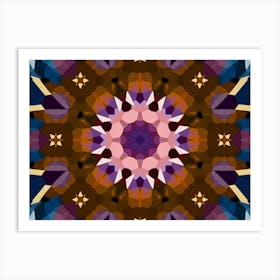 Purple Mosaic Art Print