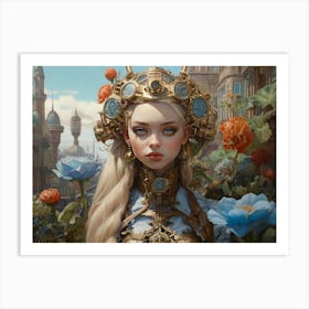 Steampunk Girl Art Print