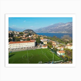 Italy, Bellagio, Lake Como, Italy print. Aerial Photo. Arte murale italiana. Italy Wall Art. Art Print