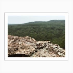 View From The Top Of A Rock Art Print