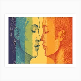 Rainbow Love 1 Art Print