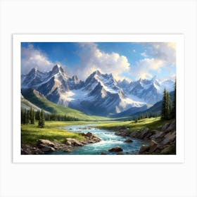 Mountain Landscape 2 Art Print