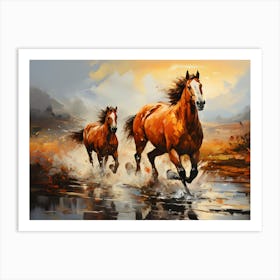 Galloping Guardian Protector Of The Plains Art Print