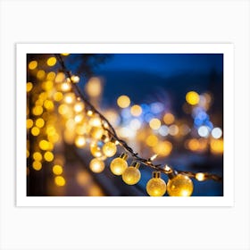 Christmas Lights 4 Art Print