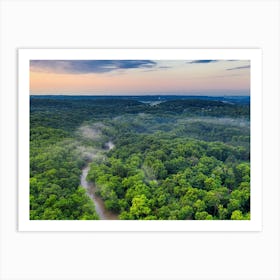 Aerial View Of A Forest Art Print