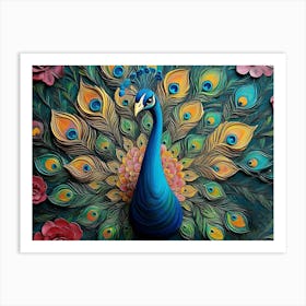 Peacock 58 Art Print