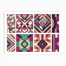 Abstract Geometric Pattern Art Print