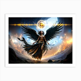 Ascension Of The Dark Seraph Art Print