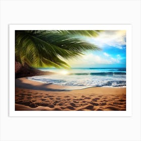 Sunset Beach 1 Art Print