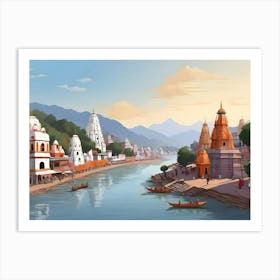 Ganges River 1 Art Print