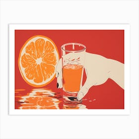 Orange Juice Art Print