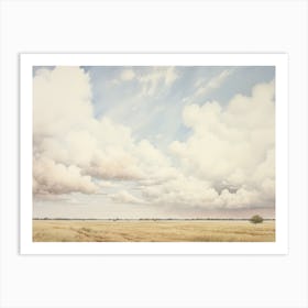 Open Sky Ranch Painting Art Print