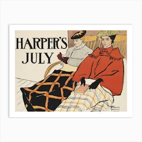 Harper's July, Edward Penfield Art Print