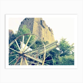 Scottish Castle with Cannon  Art Print