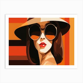 Woman In A Hat 2 Art Print