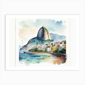 Pão de Açucar Mountain Art Print