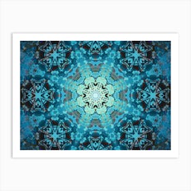 Abstraction Blue Ocean Art Print