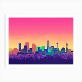 Riyadh Skyline Art Print