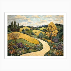 European Countryside Tapestry 11 Art Print