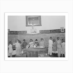 Arithmetic Class, Grade School, San Augustine, Texas By Russell Lee Art Print