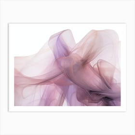 Abstract Purple Smoke Art Print