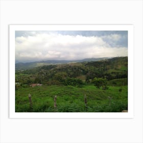 Views of Costa Rican Countryside while Driving Art Print