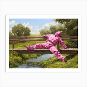 Pink Pyjamas Art Print