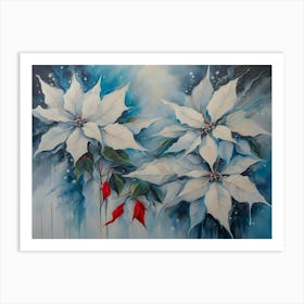 Poinsettias - Ai Art Print