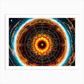 Abstract Mandala Art Print