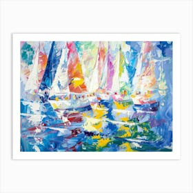 Sailboats 24 Art Print