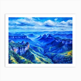 Blue Mountains Art Print