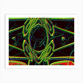 Abstract Psychedelic Art 2 Art Print