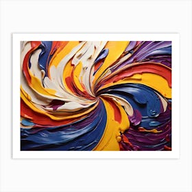 Abstract Painting Paintings Art Print 5 Art Print