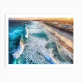 Sunset At The Beach Art Print