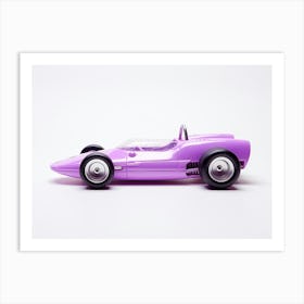Toy Car Purple Race Car Art Print