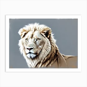 Lion Portrait 36 Art Print