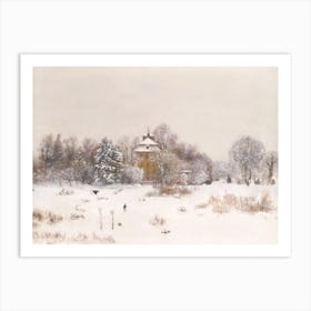 The "Oede“ Near Frankfurt in Winter (1879) by Hans Thoma, Winter print Art Print