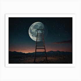 Ladder To The Moon 1 Art Print