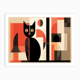 Abstract Cat 4 Art Print