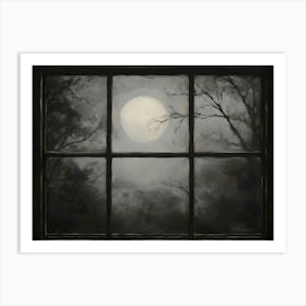 Moonlight Through The Window Art Print