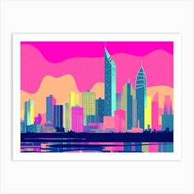 Manama Skyline Art Print