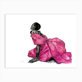 Pink Princess Dress Art Print