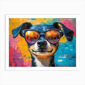 The Coolest Dog In Town 10 Art Print