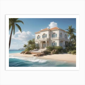 House On The Beach Art Print