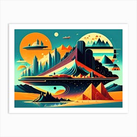 Alien Landscape 2 Art Print